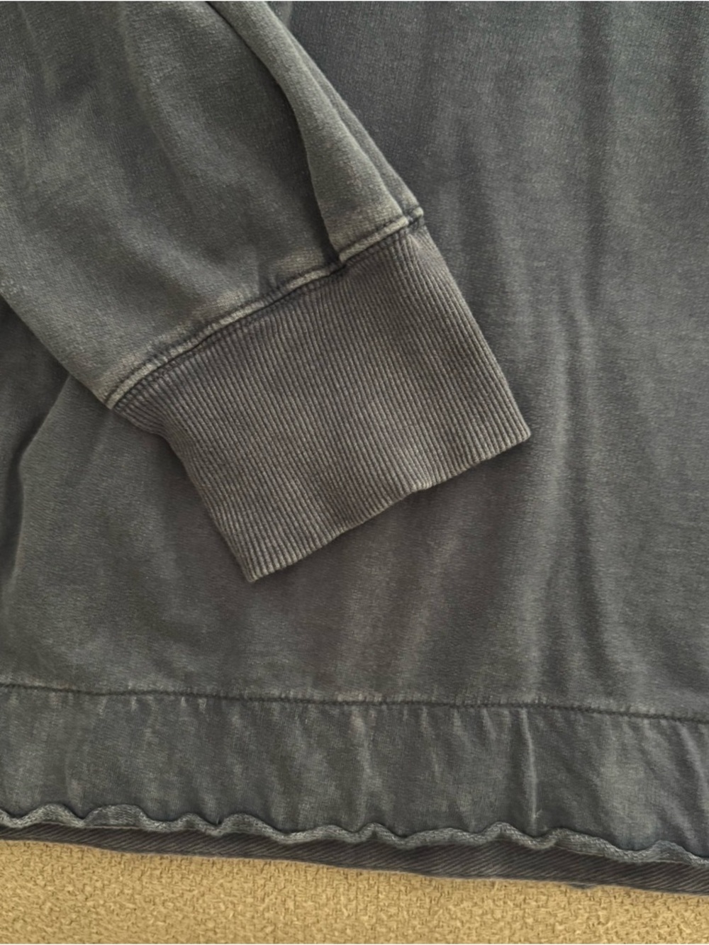 Aerie Sunwashed Pullover Hoodie in Faded Blue - Picture 6 of 6
